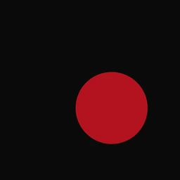 The Altr Ego app icon, a red dot on near black